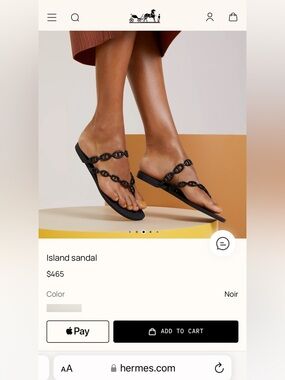 Hermes Island Sandal (Blue)